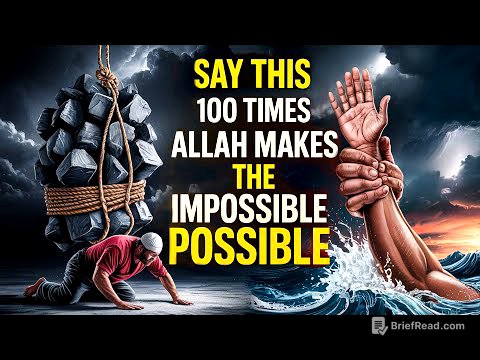 SAY THIS 100 TIMES A DAY ALLAH MAKES THE IMPOSSIBLE POSSIBLE