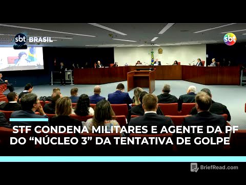 STF condena 9 militares e um agente da PF por tentativa de golpe de Estado | #SBTBrasil