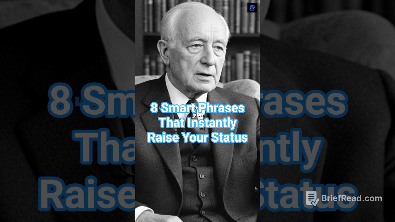 8 Smart Phrases That Instantly Raise Your Status #stoicism #psychology  #motivation