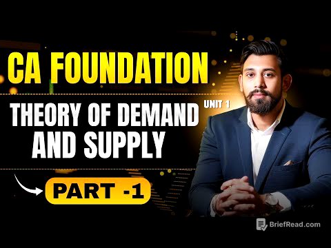 Law of Demand and Elasticity of Demand | Ca foundation | Part 1 | Business Economics