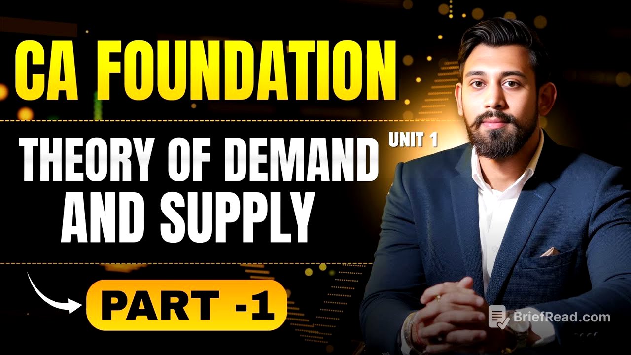 Law of Demand and Elasticity of Demand | Ca foundation | Part 1 | Business Economics