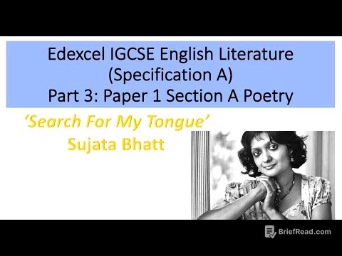 Analysis of 'Search for my Tongue' by Sujata Bhatt