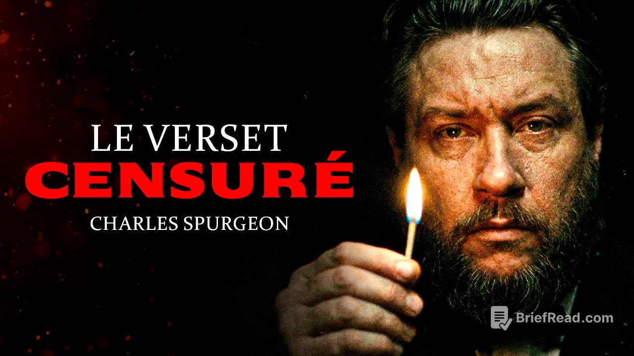 Le verset que l'Église moderne a délibérément oublié (Charles Spurgeon)