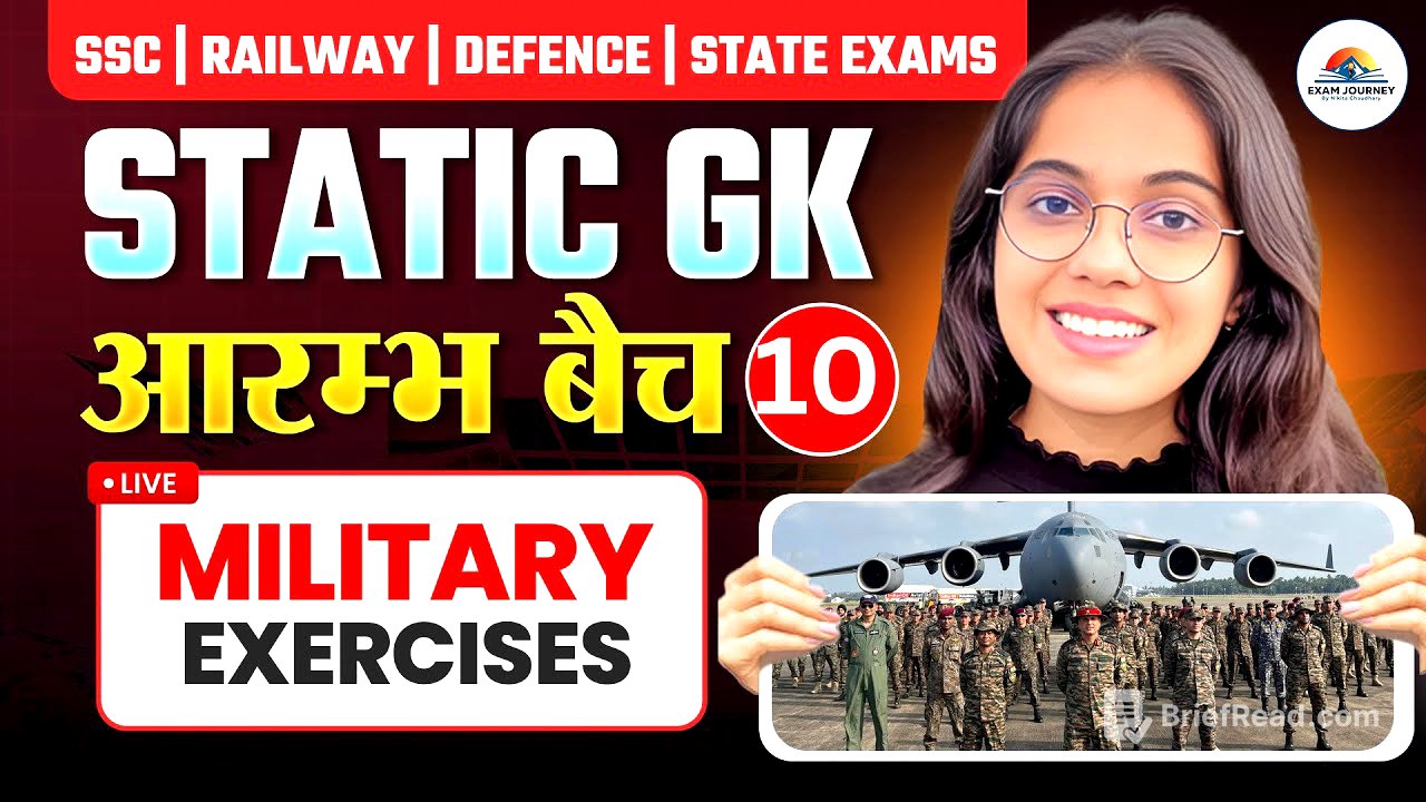 Important Military Exercises | Aarambh Batch Class 10 | For All Competitive Exams | Nikita Chaudhary