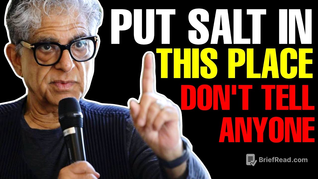 Place SALT in THIS SACRED Place in your House and EARN A LOT OF MONEY - Deepak Chopra