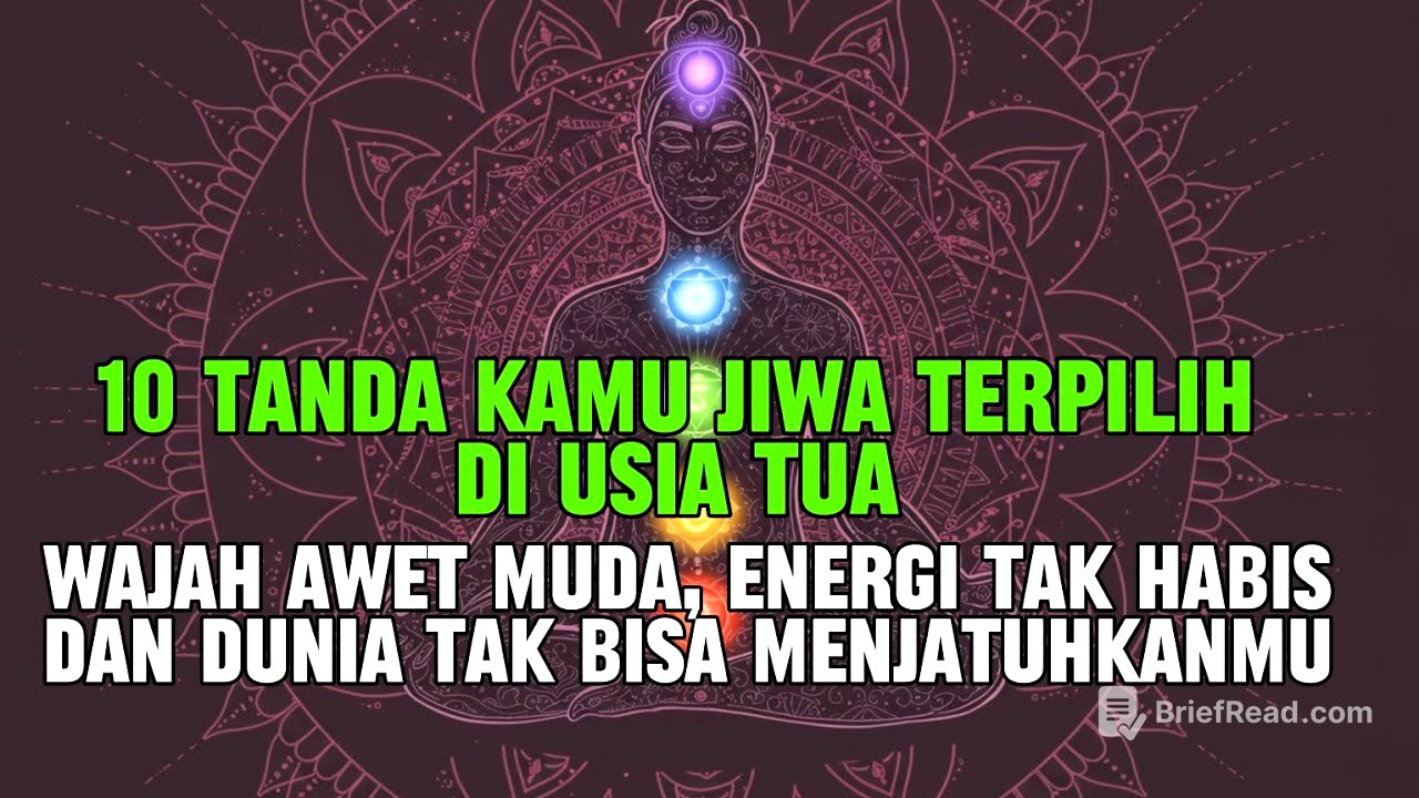 JIWA TERPILIH ✨️ 10 Tanda Wajah Awet Muda, Energi Tak Habis, dan Dunia Tak Bisa Menjatuhkanmu