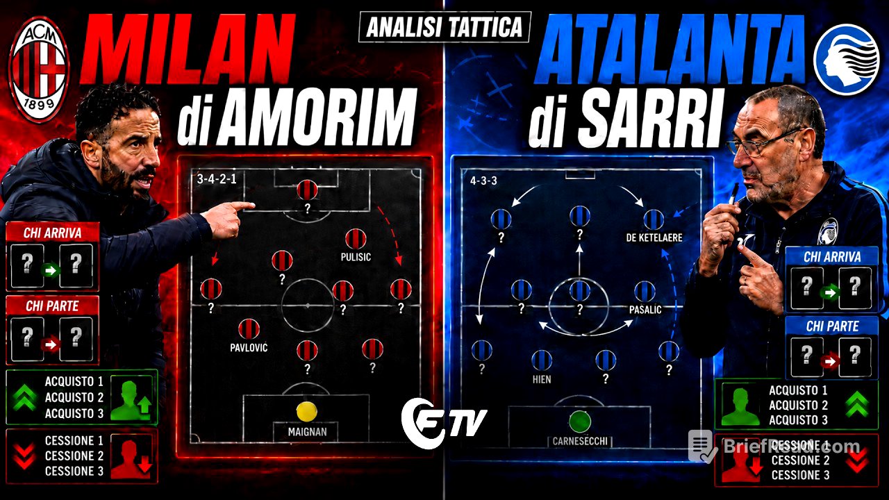 ⚽CAMPETTI ATALANTA-SARRI e MILAN-AMORIM: chi va e chi arriva | FANTAMONDIALE 🏆 | FANTACALCIO TV