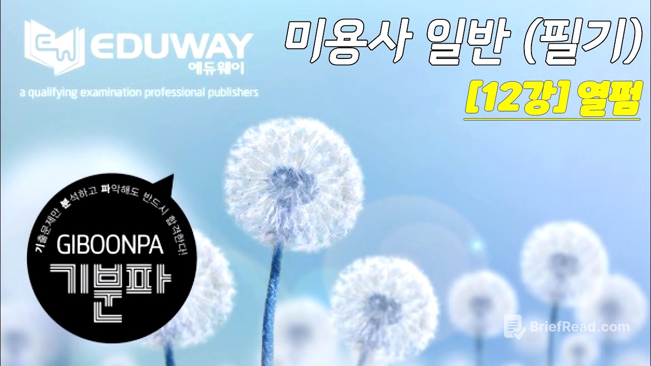 에듀웨이 기분파 헤어미용 필기 자격증 12강 (열펌)