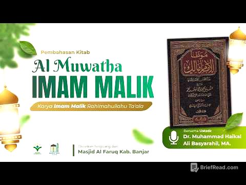 [Kajian Kitab] Al Muwaththa' Imam Malik - Ustadz Dr. Muhammad Haikal Ali Basyarahil, M.A
