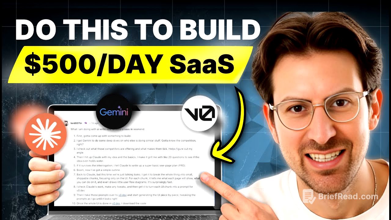 How to build SaaS App in a weekend using AI (Steal This)