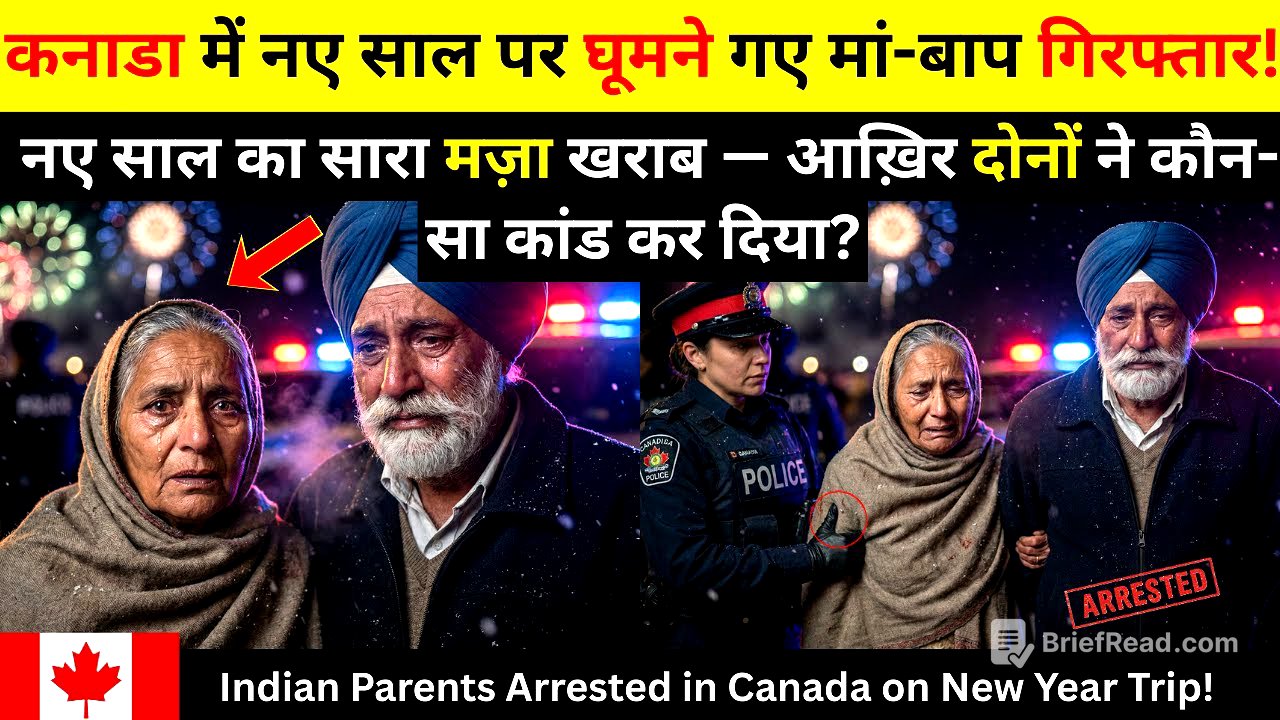 🇨🇦 नए साल पर कनाडा घूमने गए भारतीय मां-बाप गिरफ्तार! जश्न बना सजा — वजह जानकर दंग रह जाएंगे!