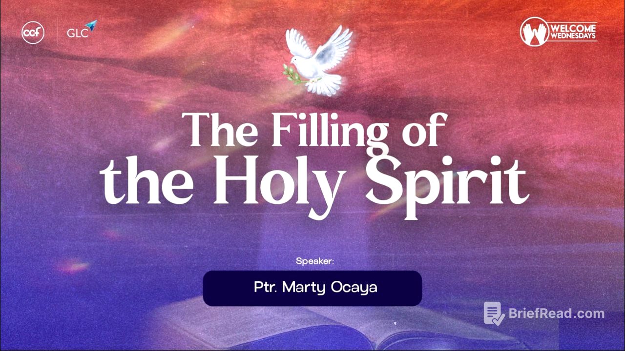 The Filling Of The Holy Spirit | Holy Spirit Series