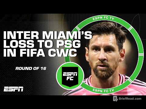 'IT WASN'T EVEN COMPETITIVE!' - Ale Moreno reacts to Inter Miami's performance vs. PSG | ESPN FC