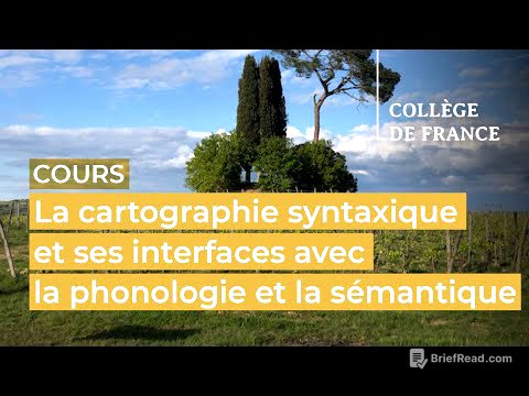 La cartographie syntaxique et ses interfaces avec la phonologie... (1) - Luigi Rizzi (2023-2024)