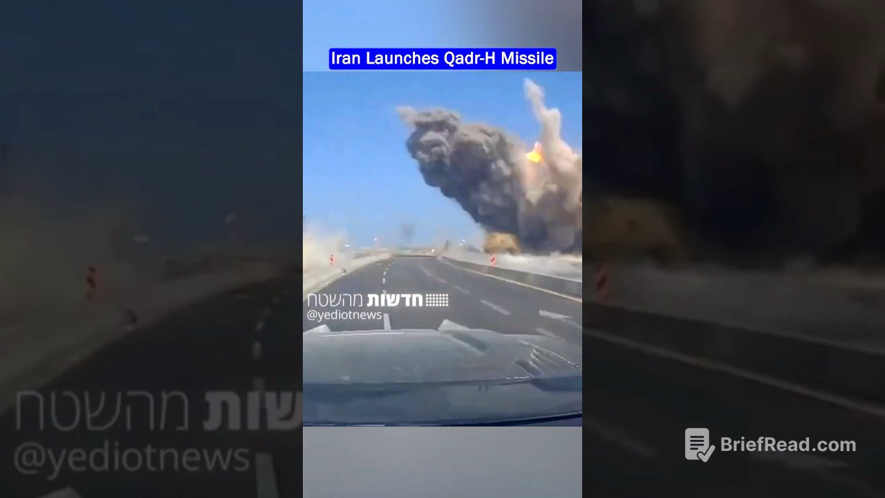 Iran Launches Qadr-H Missile in Massive Strike!