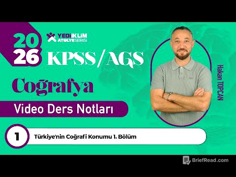 1 - Türkiyenin Coğrafi Konumu 1. Bölüm - Hakan TOPCAN