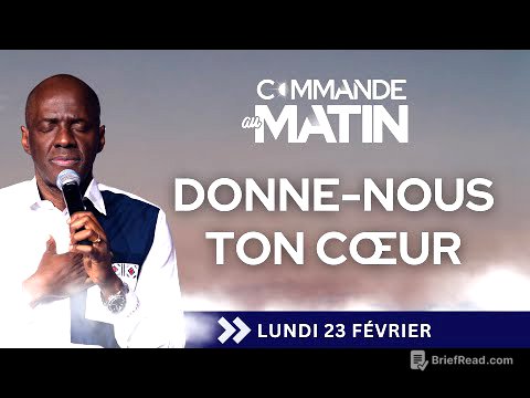 Donne-nous Ton coeur | COMMANDE AU MATIN - Apôtre Yvan CASTANOU