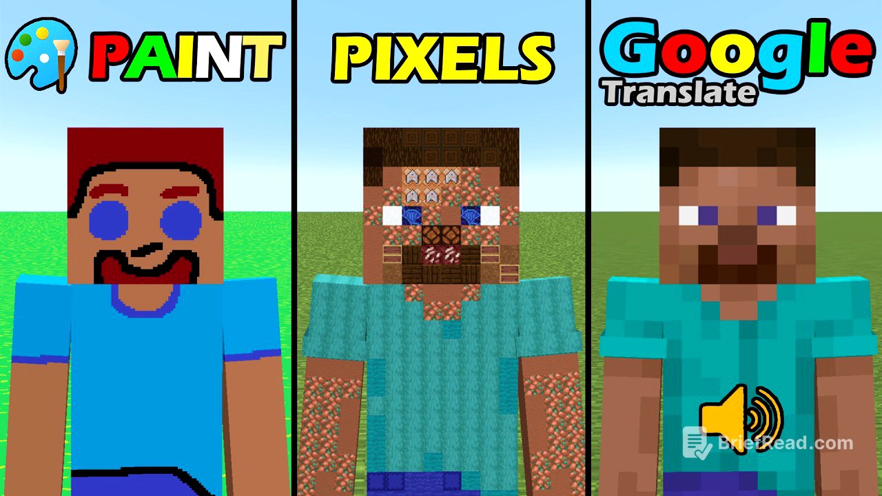 Minecraft but Paint vs Pixels vs Google Translate