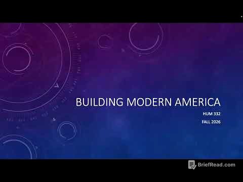 Building Modern America Lecture