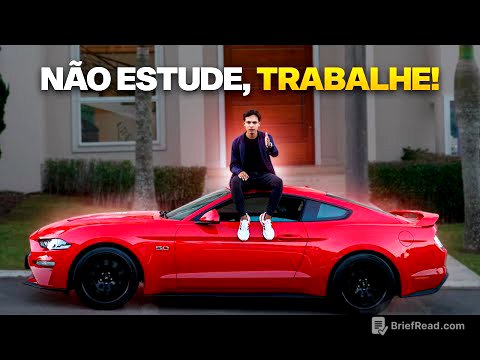 COMO FICAR RICO RÁPIDO: NÃO ESTUDE!