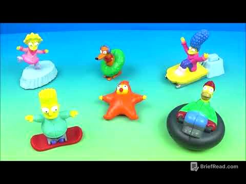 2012 THE SIMPSONS WINTER WONDERLAND ADVENTURES SET OF 6 BURGER KING COLLECTION VIDEO REVIEW