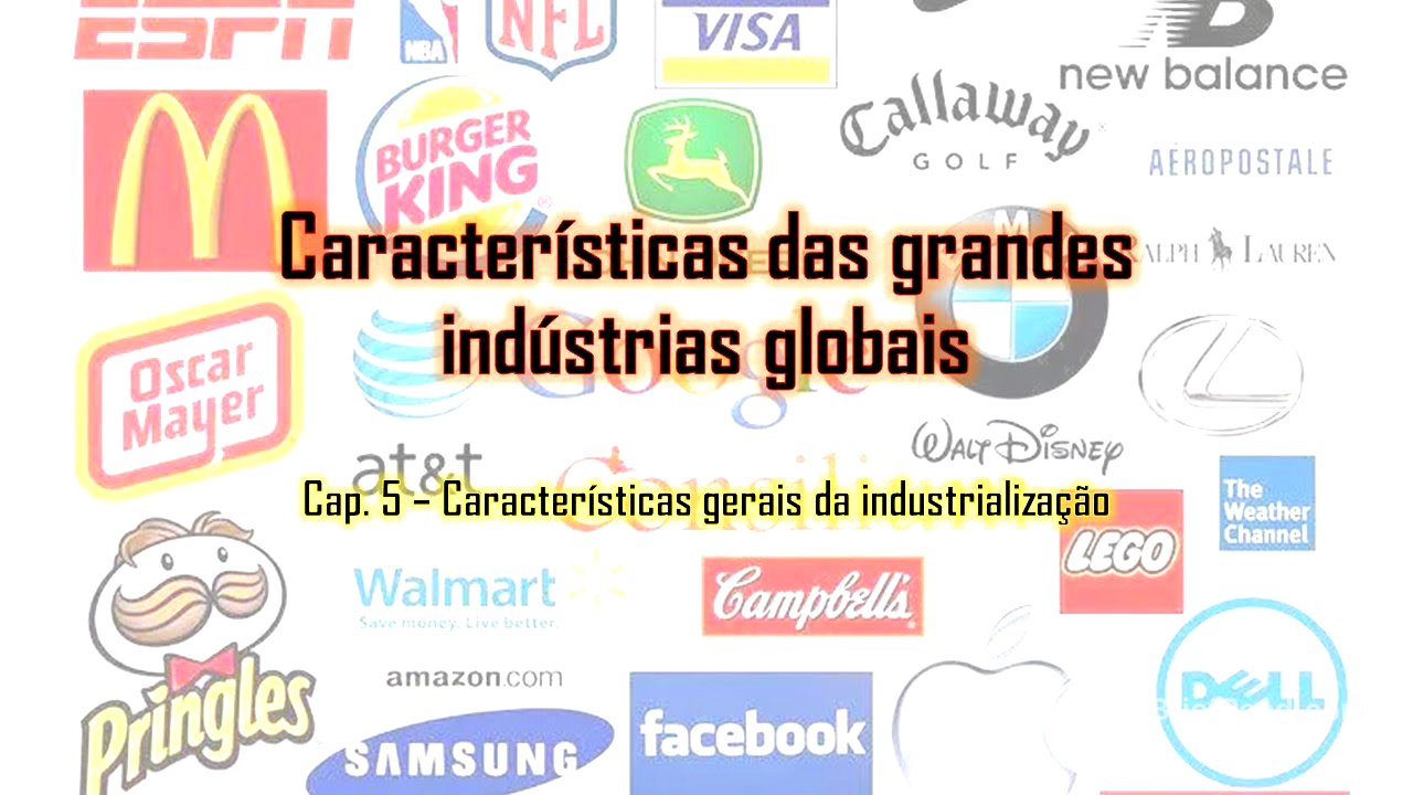 Cap. 5 - Grandes indústrias globais