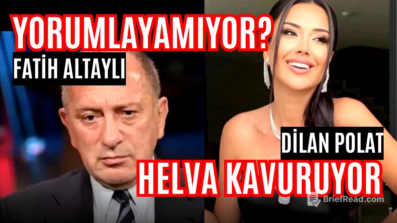 Fatih Altaylı yorumlayamıyor, Dilan Polat helva kavuruyor... (!)