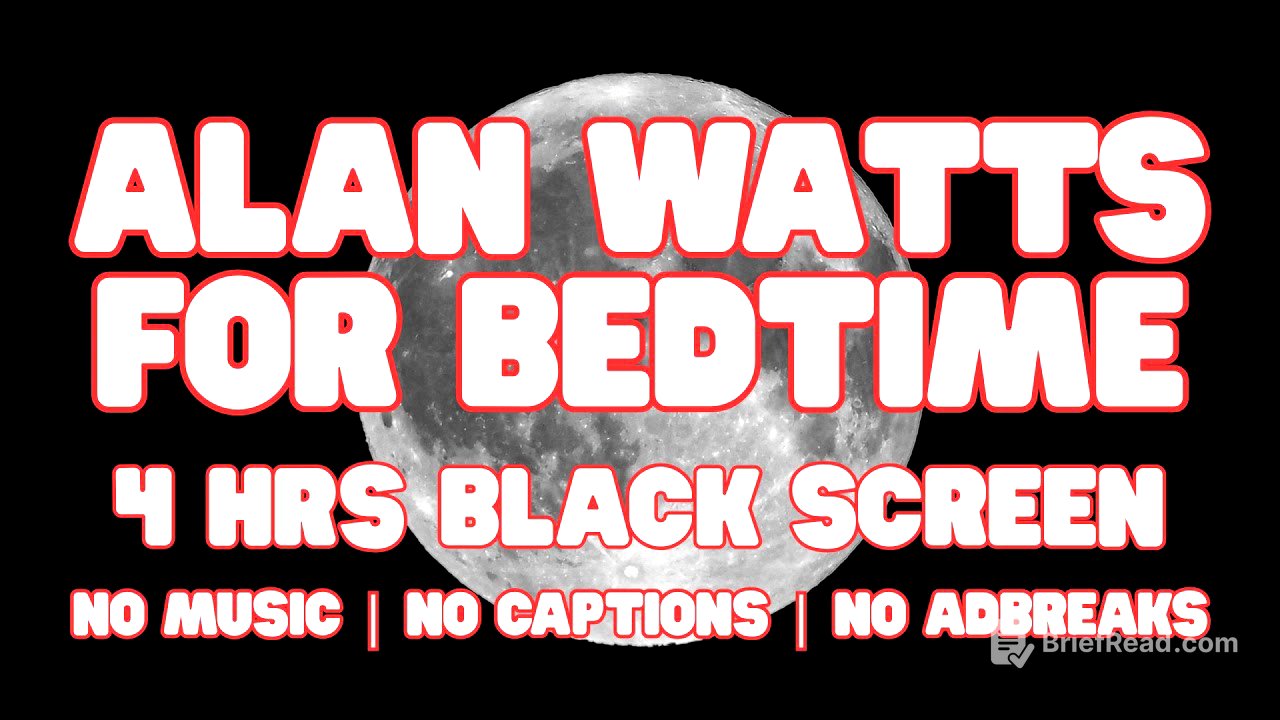 4 Hours Alan Watts Lectures For Bedtime | BLACK SCREEN | NO MUSIC | NO CAPTIONS | NO ADBREAKS