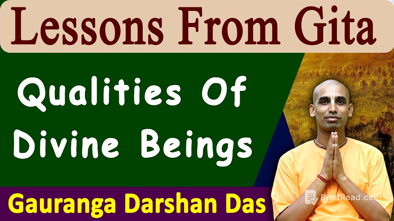 Lesson From Gita | Qualities of Divine beings | BG 16.1-3 | Gauranga Darshan Das
