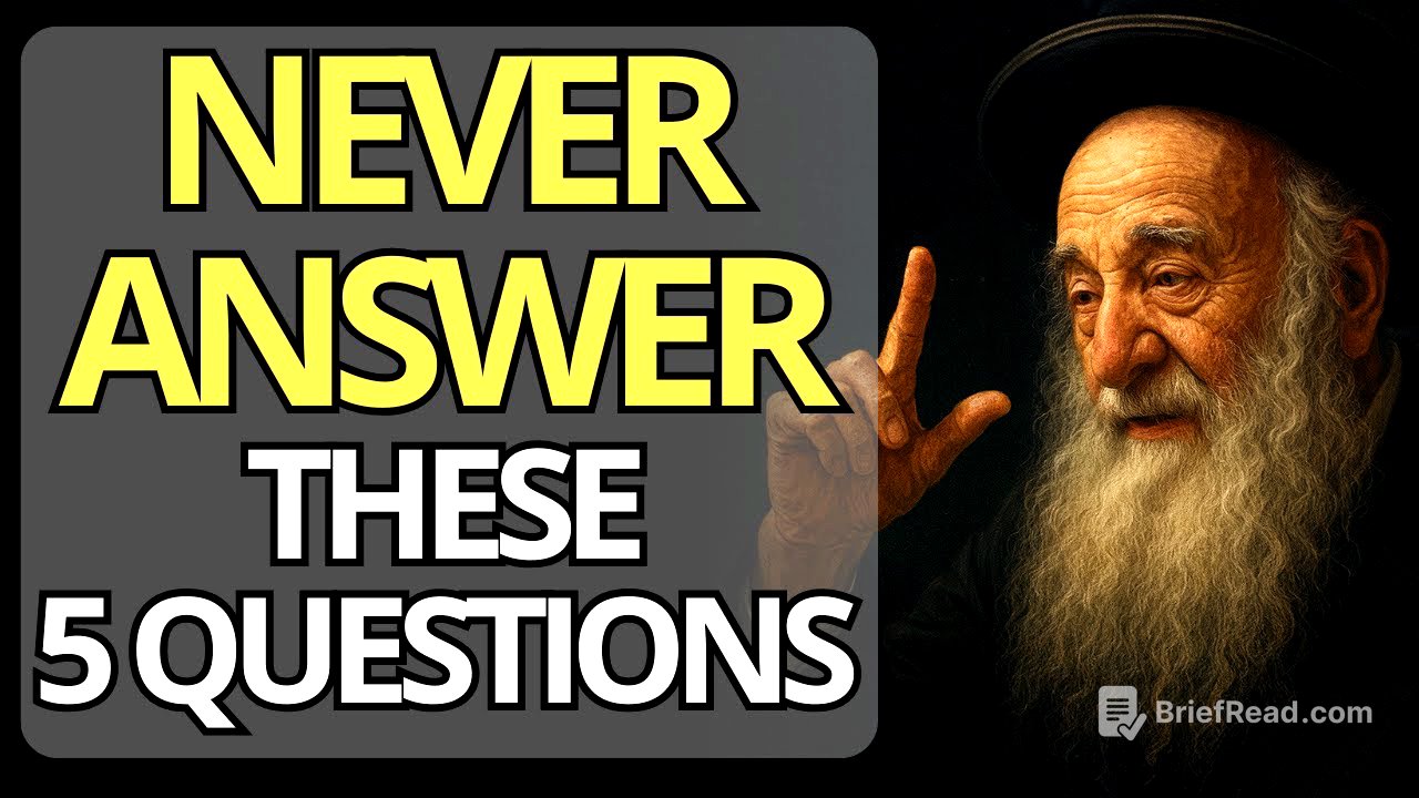 Don’t Even Think of Answering | Jewish Wisdom
