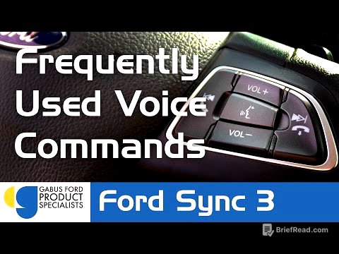 Frequently Used Voice Commands (Ford Sync 3)