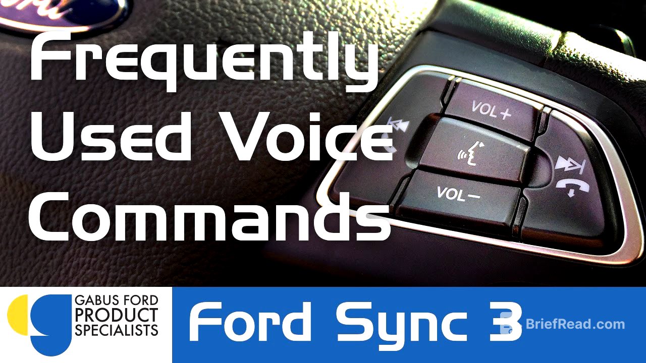 Frequently Used Voice Commands (Ford Sync 3)