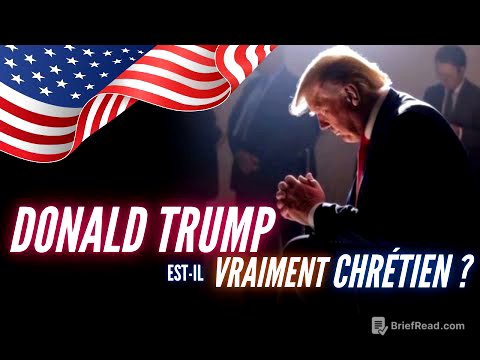 ÉLECTION AMÉRICAINES : DONALD TRUMP EST-IL VRAIMENT CHRÉTIEN ?