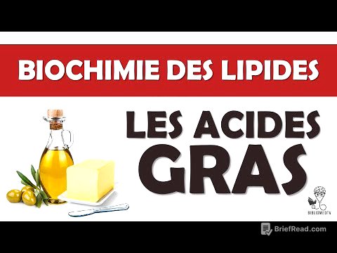 Biochimie des Lipides - les Acides Gras