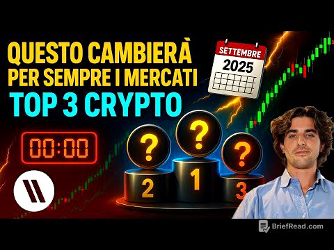TOP 3 CRYPTO per SETTEMBRE 2025 | QUESTO CAMBIERA' PER SEMPRE I MERCATI!