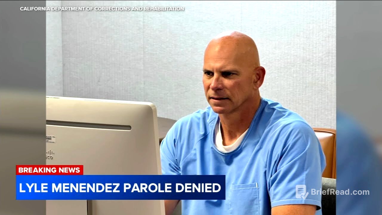 Lyle Menendez denied parole, will have to remain in prison for parents' murders