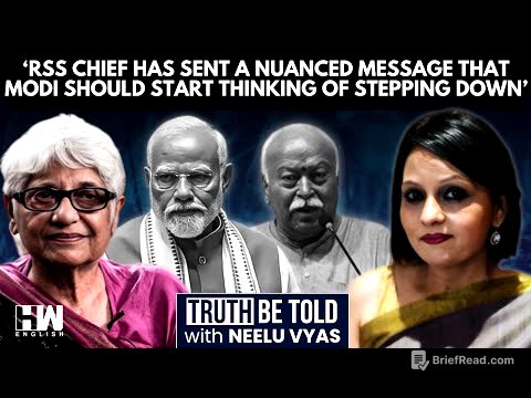 Will Modi Retire At 75? Neerja Chowdhury Decodes RSS Chief Bhagwat's 'Nuanced Message'