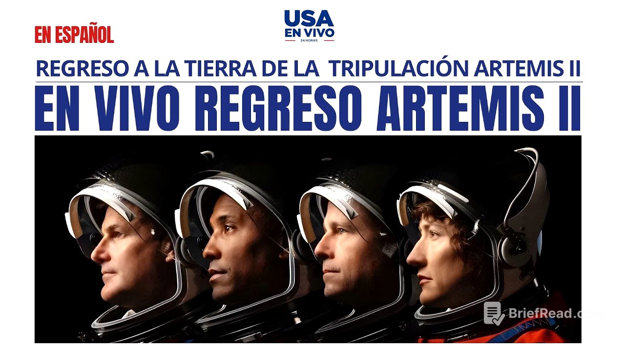 EN ESPAÑOL Regreso triunfal de la misión Artemis II: tripulación vuelve a la Tierra | USA EN VIVO 🔴