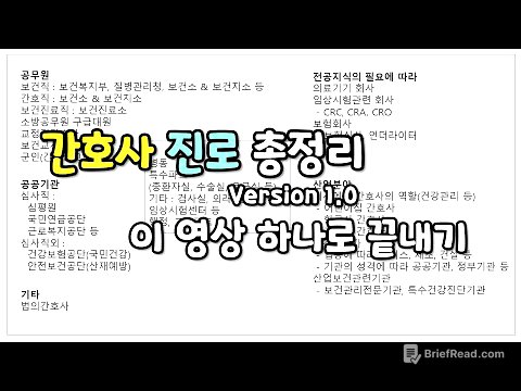 간호사가 활동하는 다양한 분야에 대해서 | 간호사 진로