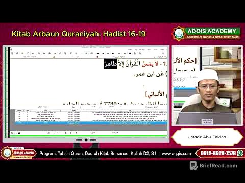 Kitab Arbaun Quraniyah Hadist 16-19