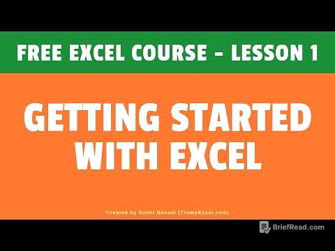 Getting Started with Excel | Excel For Beginners | FREE Excel Course