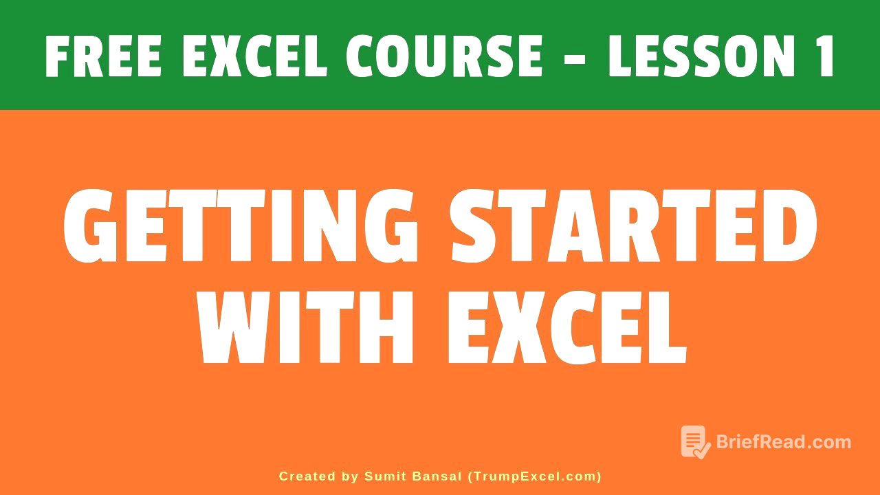 Getting Started with Excel | Excel For Beginners | FREE Excel Course