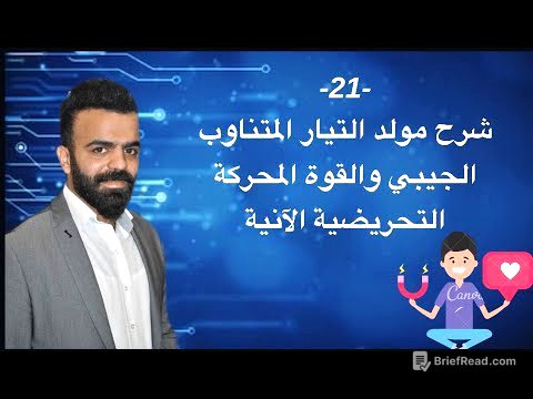 -21- شرح مولد التيار المتناوب الجيبي والقوة المحركة التحريضية الآنية