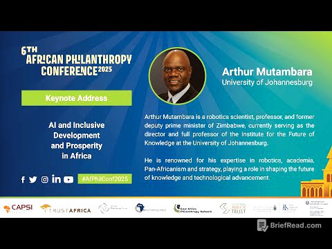 Keynote Address by Prof Arthur Mutambara: AI and Inclusive Development and Prosperity in Africa