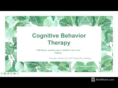 Lecture#2 CBT: Principles of Treatment (CBT: Basics and Beyond Judith S. Beck)