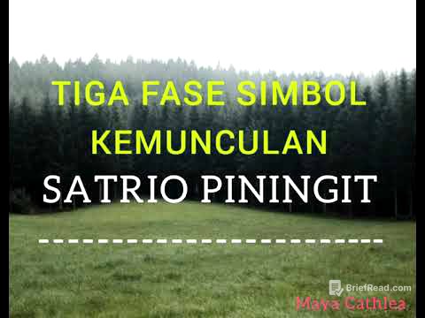 TIGA FASE SIMBOL KEMUNCULAN SATRIO PININGIT  || BUDAK ANGON || SANG KINASIH || SANG PENCERAH