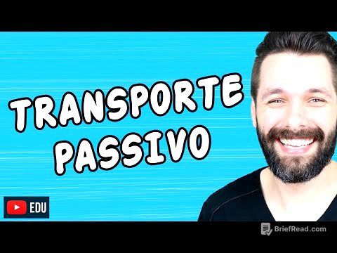 TRANSPORTE PASSIVO - CITOLOGIA | Biologia com Samuel Cunha