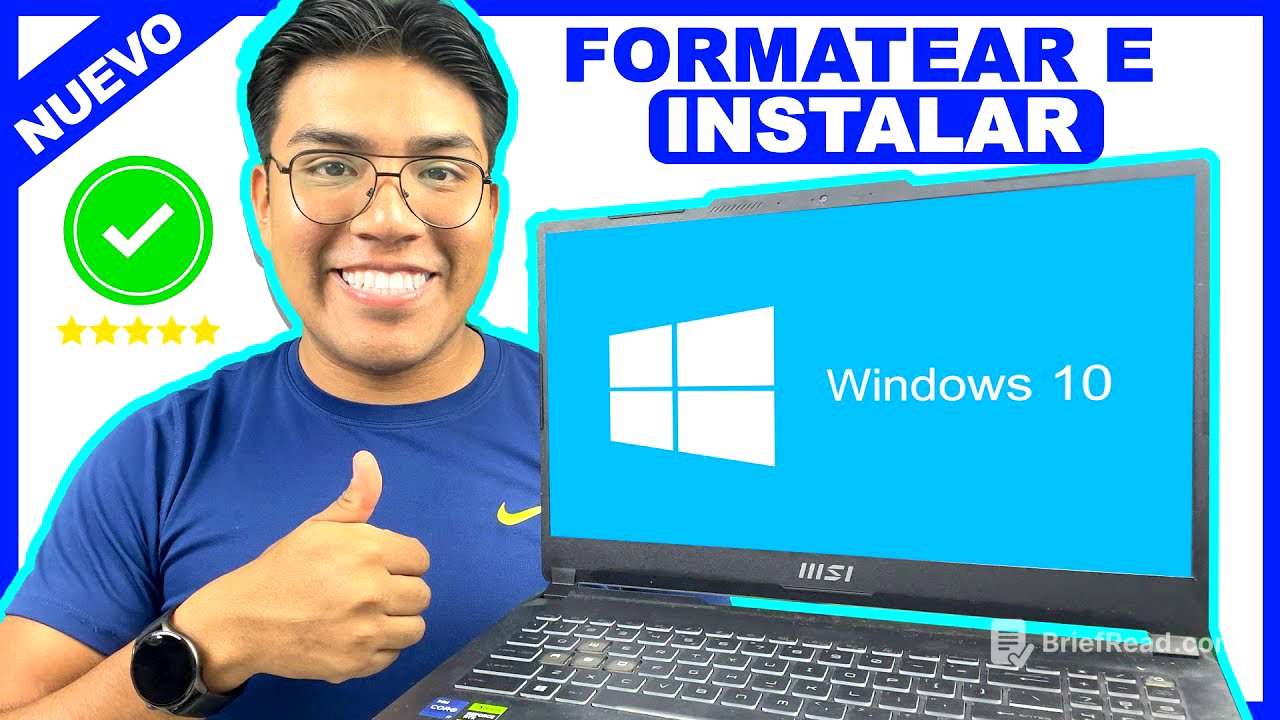 ✅ Cómo FORMATEAR tu PC e INSTALAR Windows 10 desde USB | 2025
