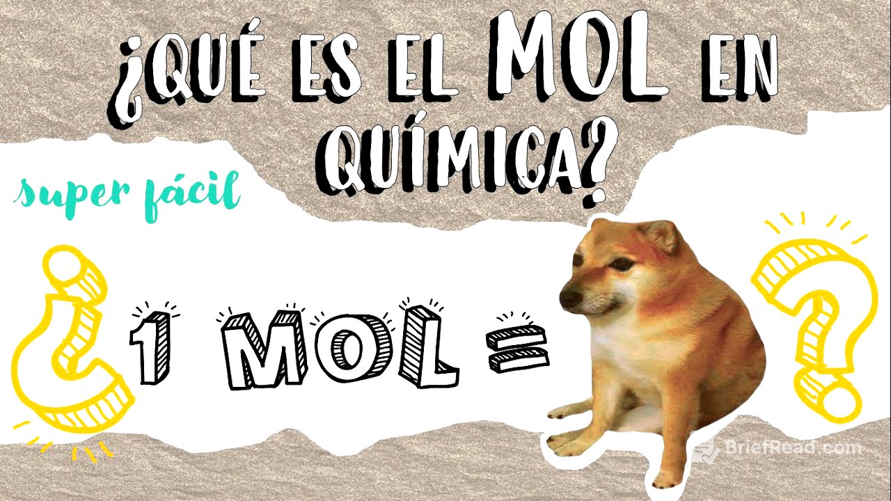 ¿Qué es un MOL? Número de Avogadro con Cheems y Doge