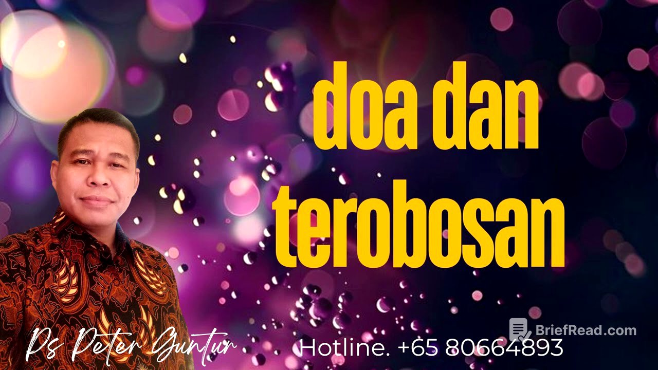 DOA DAN TEROBOSAN -  PETER GUNTUR